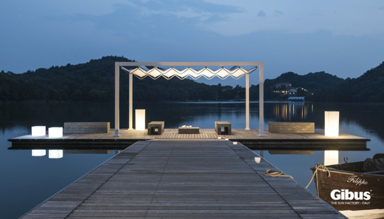 Med Fly pergola in alluminio verniciato